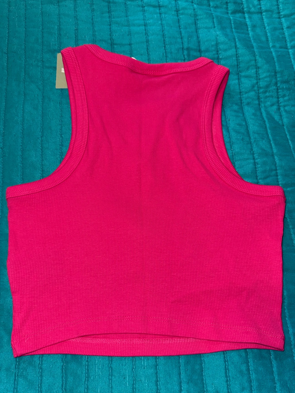 H&M Hot Pink Ribbed Crop Tank - Picture 4 of 4